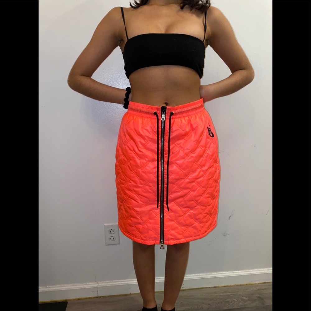 Nike Lab Puffer Skirt Neon Pink New